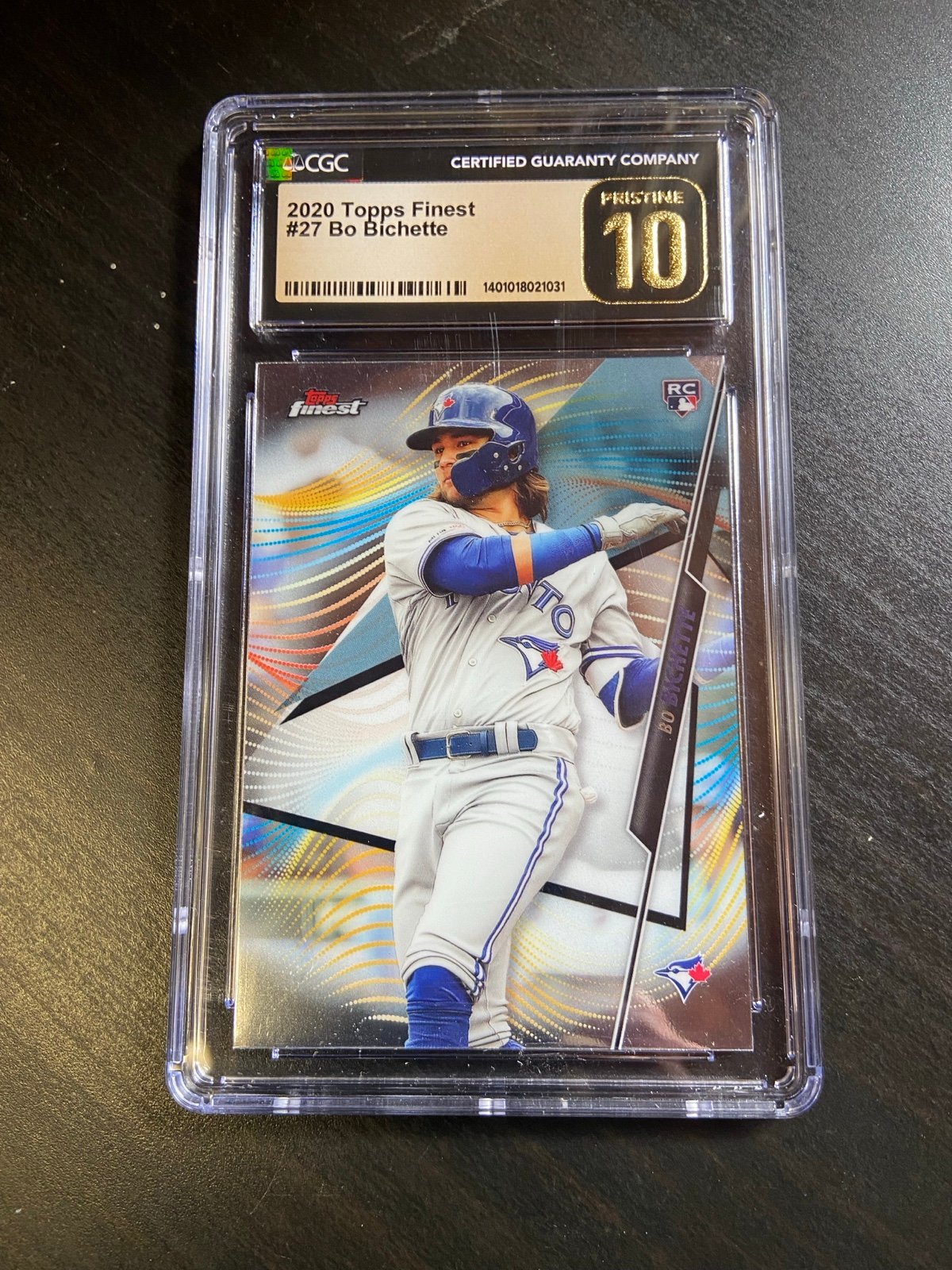 Bo Bichette Rookie Card RC 2020 Topps Finest #27 CGC-10 Mint Blue Jays