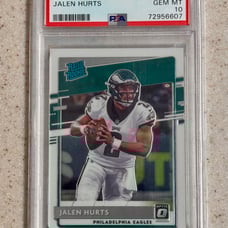 2020 Panini Donruss Optic Rated Rookie #164 Jalen Hurts RC PSA 10 Gem Mint