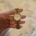 Daniel Wellington iconic link womens watch in yellow gold and white