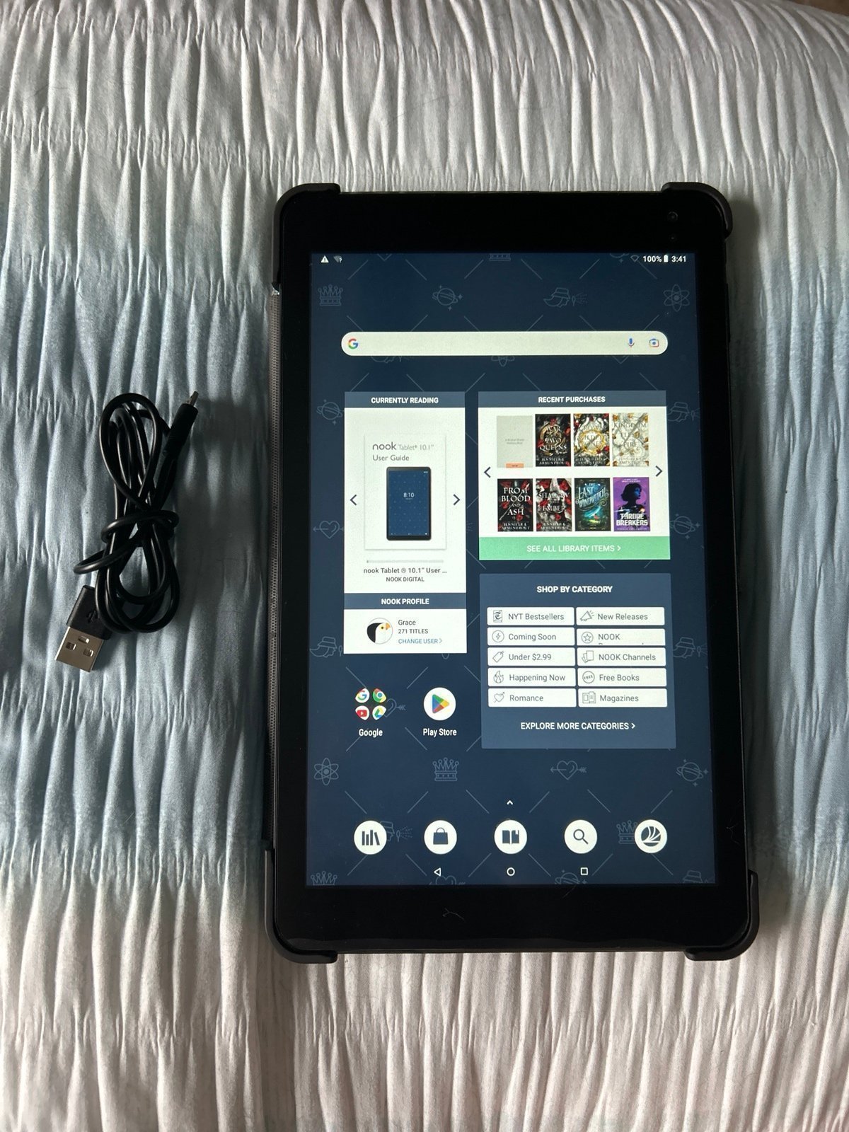 Barnes and Noble 10.1 Reading Nook E-reader Kindle Amazon