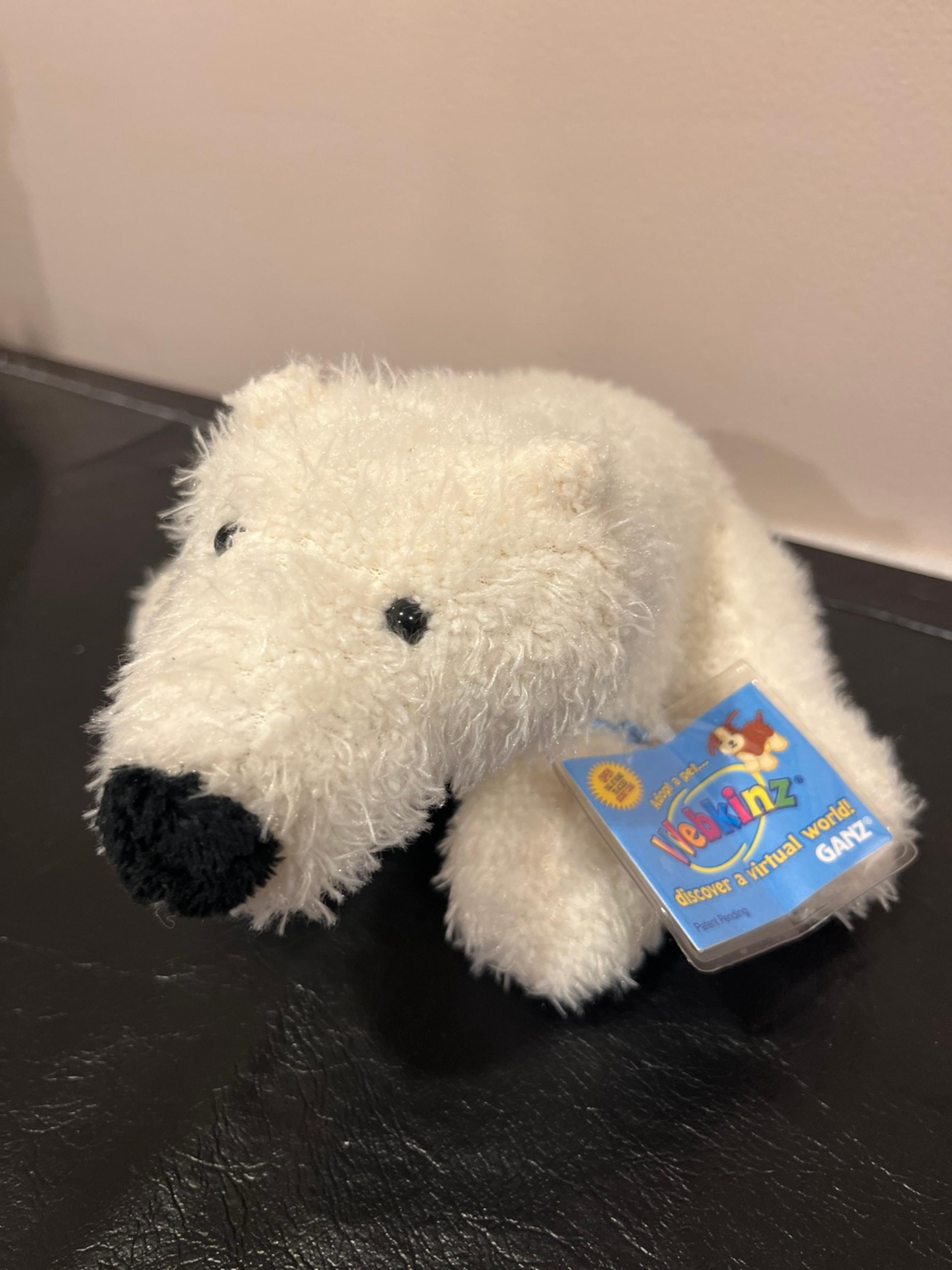 Webkinz Ganz Polar Bear 9" Plush Stuffed Animal