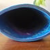 Charles Halling Studio Pottery Blue/ Purple Slab Vase Art Pottery