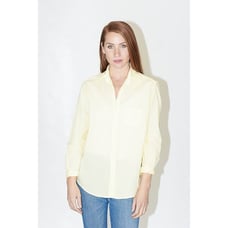 FRANK & EILEEN Eileen Daisy yellow poplin button down shirt top size M