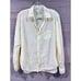 FRANK & EILEEN Eileen Daisy yellow poplin button down shirt top size M
