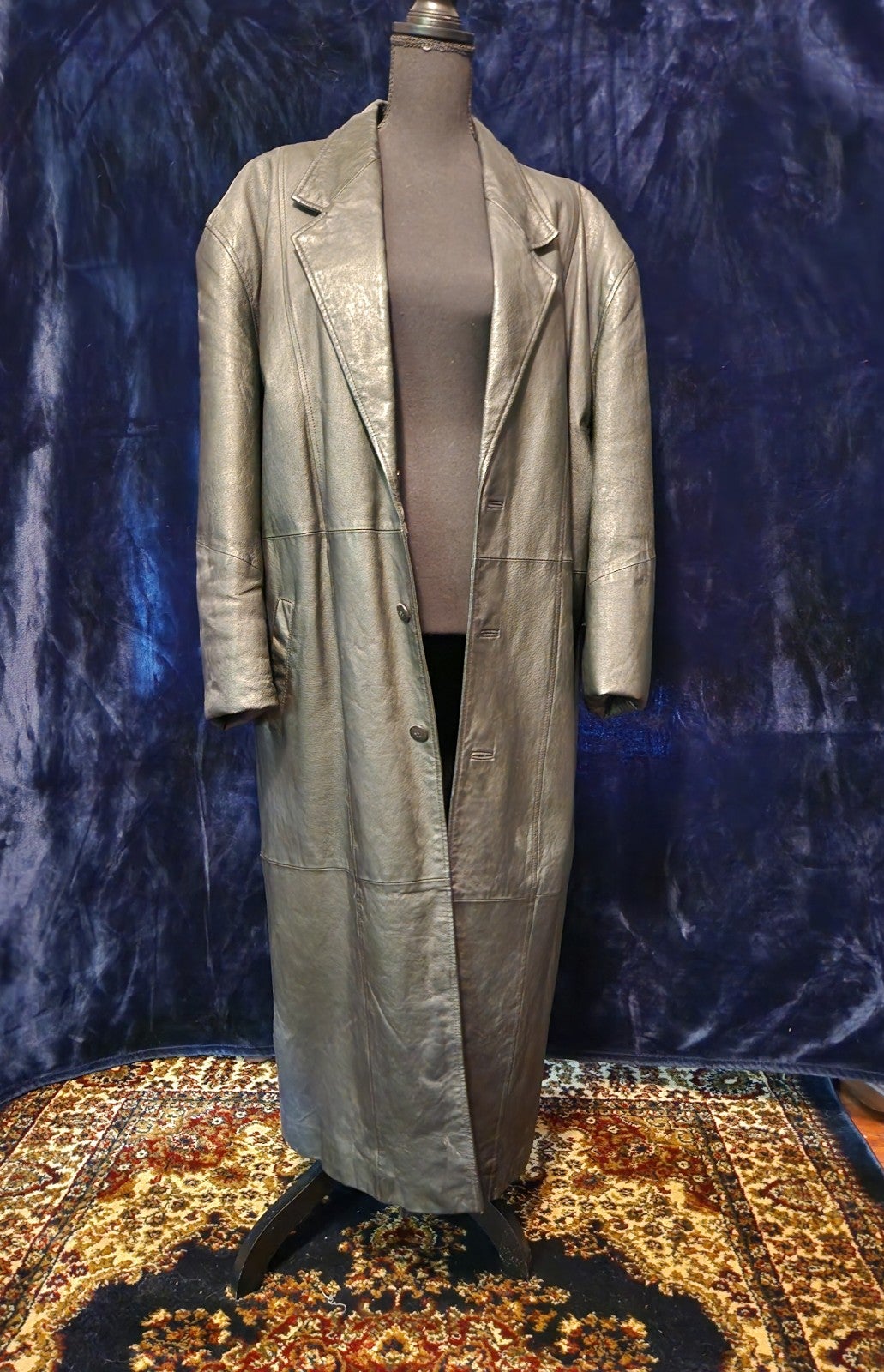 Leather coat