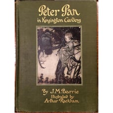 1916 PETER PAN ARTHUR RACKHAM J.M. BARRIE ILLUSTRATED CHILDRENS BOOK