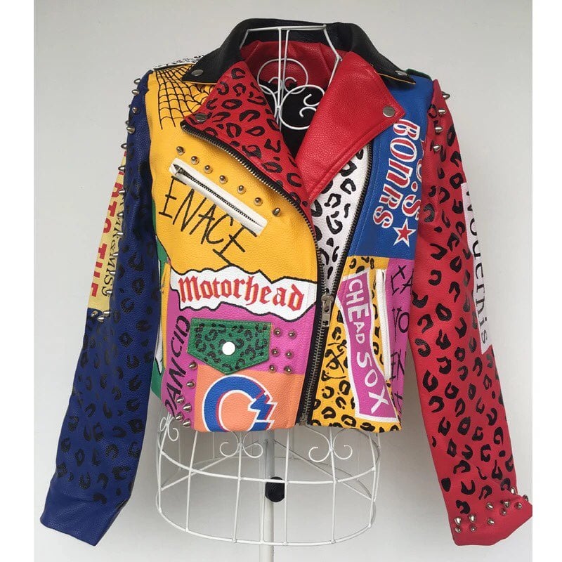 Brand new pu leather jacket