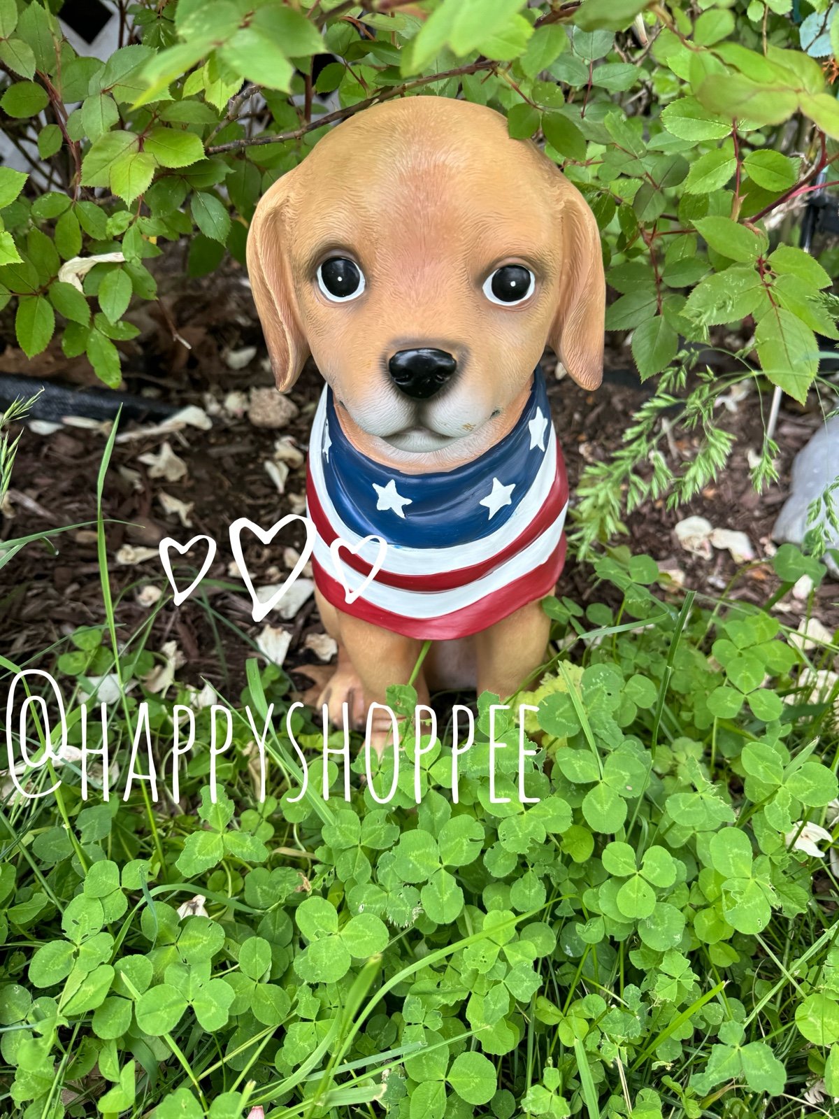 Patriotic golden retriever