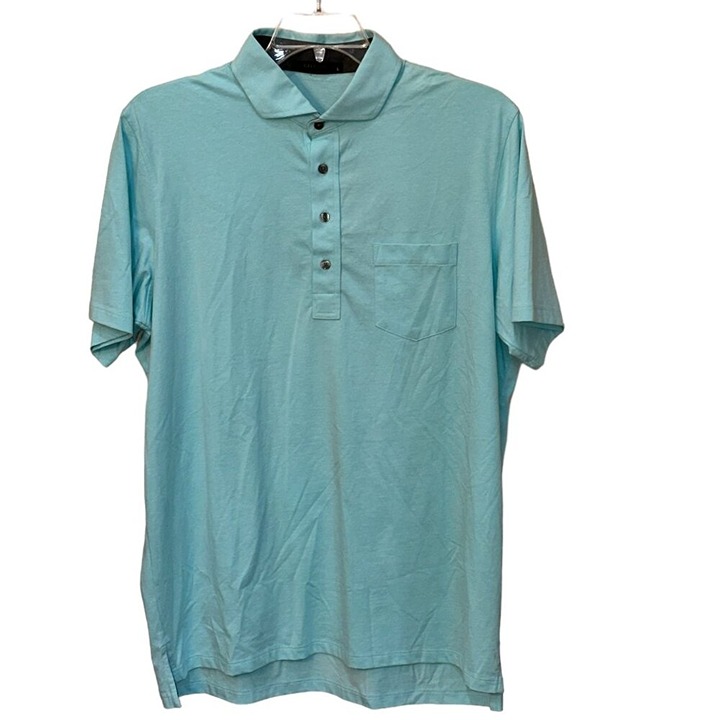 Greyson Spirit Polo Shirt Cattail Size Large Pima Cotton Pocket Collar Golf NWT