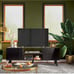NEW Modern TV Stand for 60 inch TVs with Storage Cabinets & Open Shelf, Black