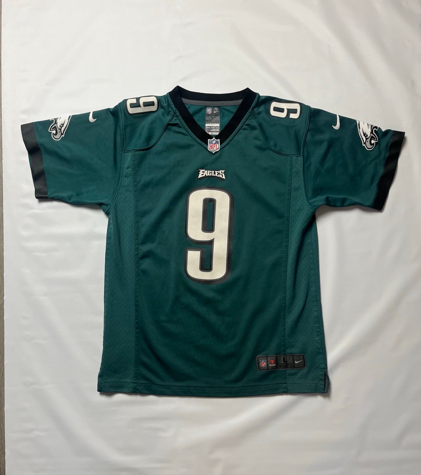 Philadelphia Eagles Nick Foles Nike Jersey – Youth Large (Green)