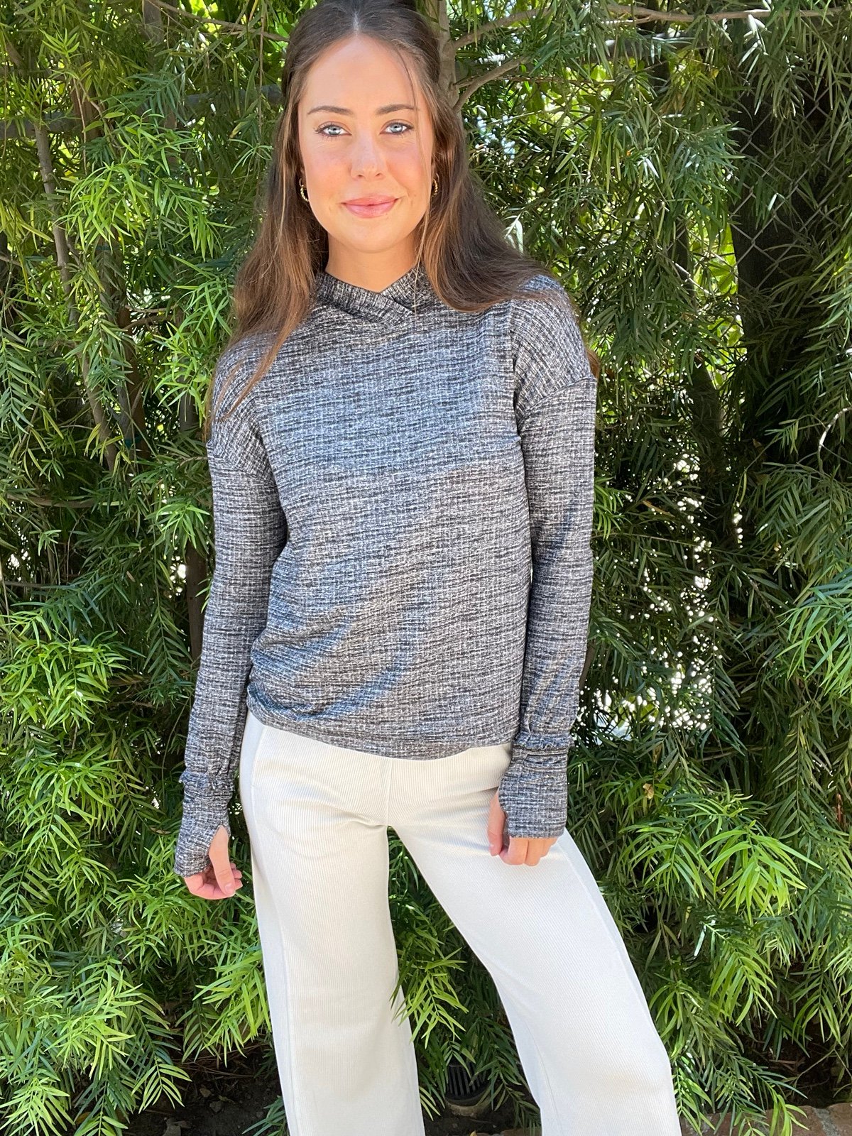 Lululemon cozy grey running hoodie sz s