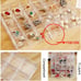 Jewelry Storage Box Holder 5 Drawers 120 Small Clear