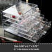 Jewelry Storage Box Holder 5 Drawers 120 Small Clear
