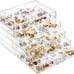 Jewelry Storage Box Holder 5 Drawers 120 Small Clear