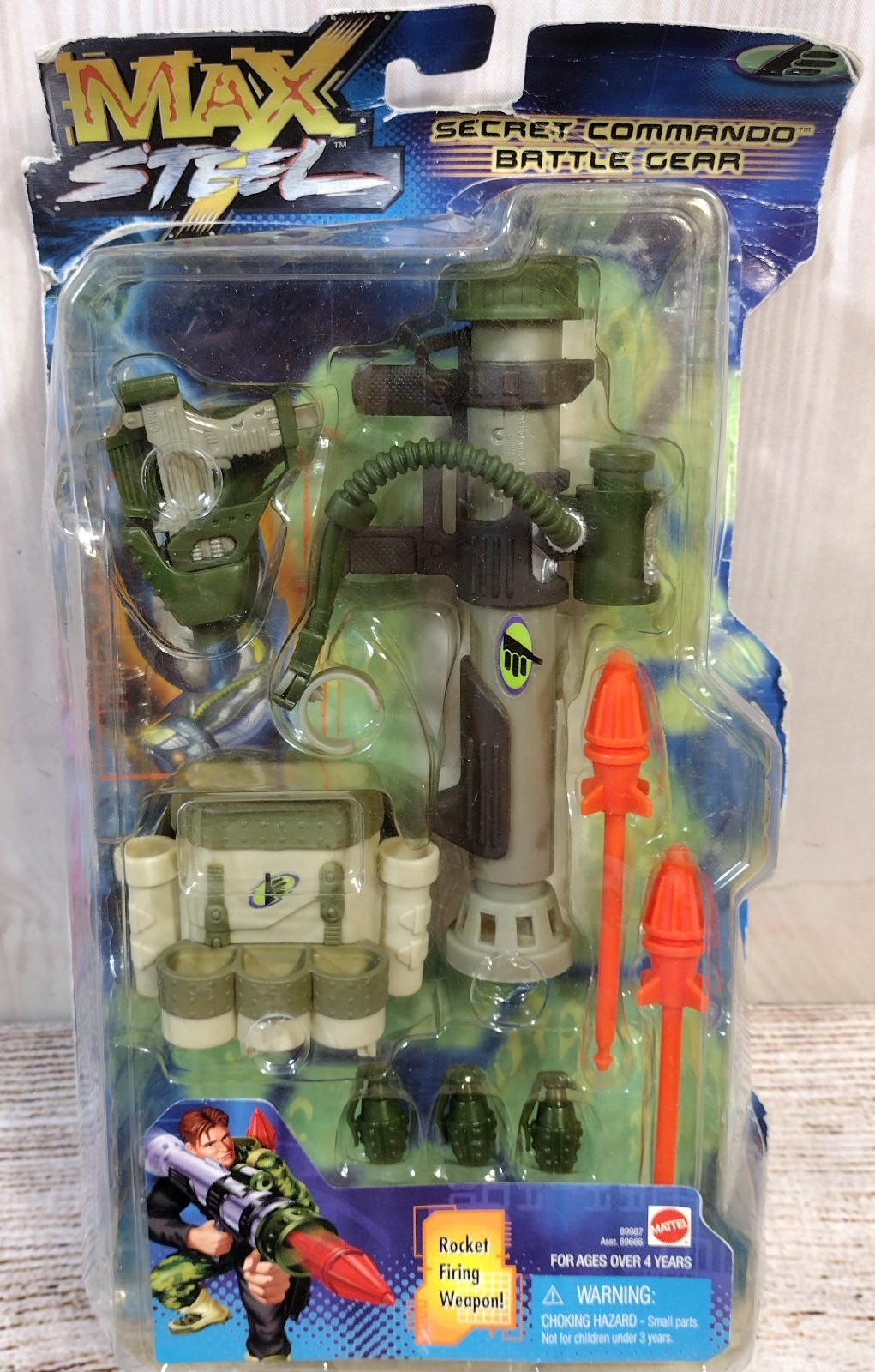 VINTAGE MAX STEEL SECRET COMMANDO BATTLE GEAR ACCESSORIES