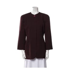Christian Dior Authentic Vintage Burgundy Wine Red Blazer Jacket 10 Medium