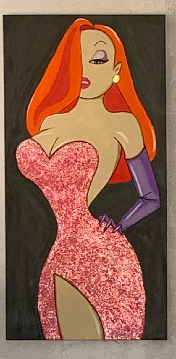 Jessica Rabbit painting