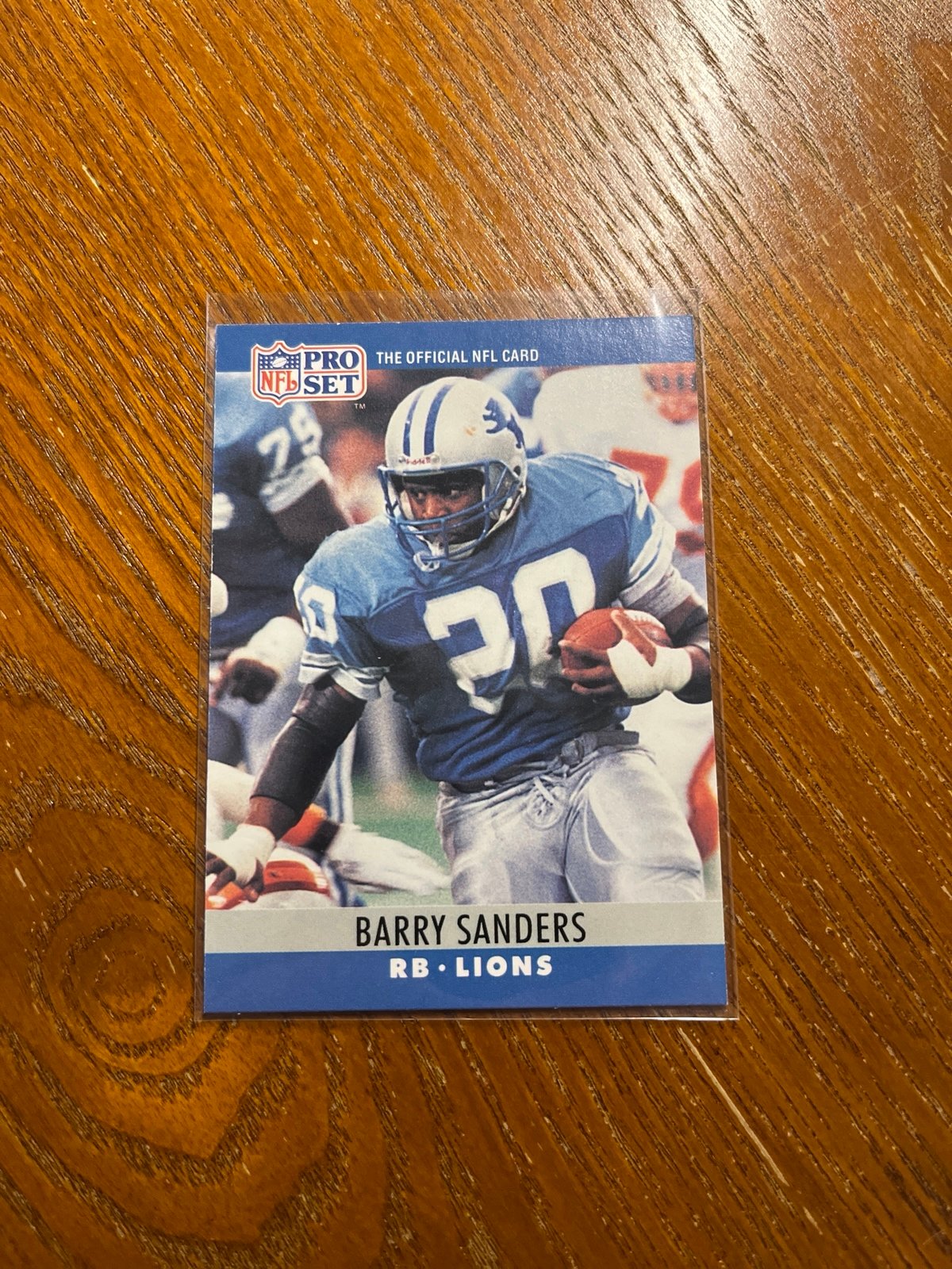 NFL Pro Set Barry Sanders Sophomore 1990 card