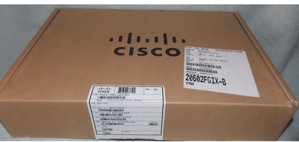 CISCO NME-16ES-1G EtherSwitch Service MOd 16 10/100T+1 GE, IP Base CISCO NETWORK