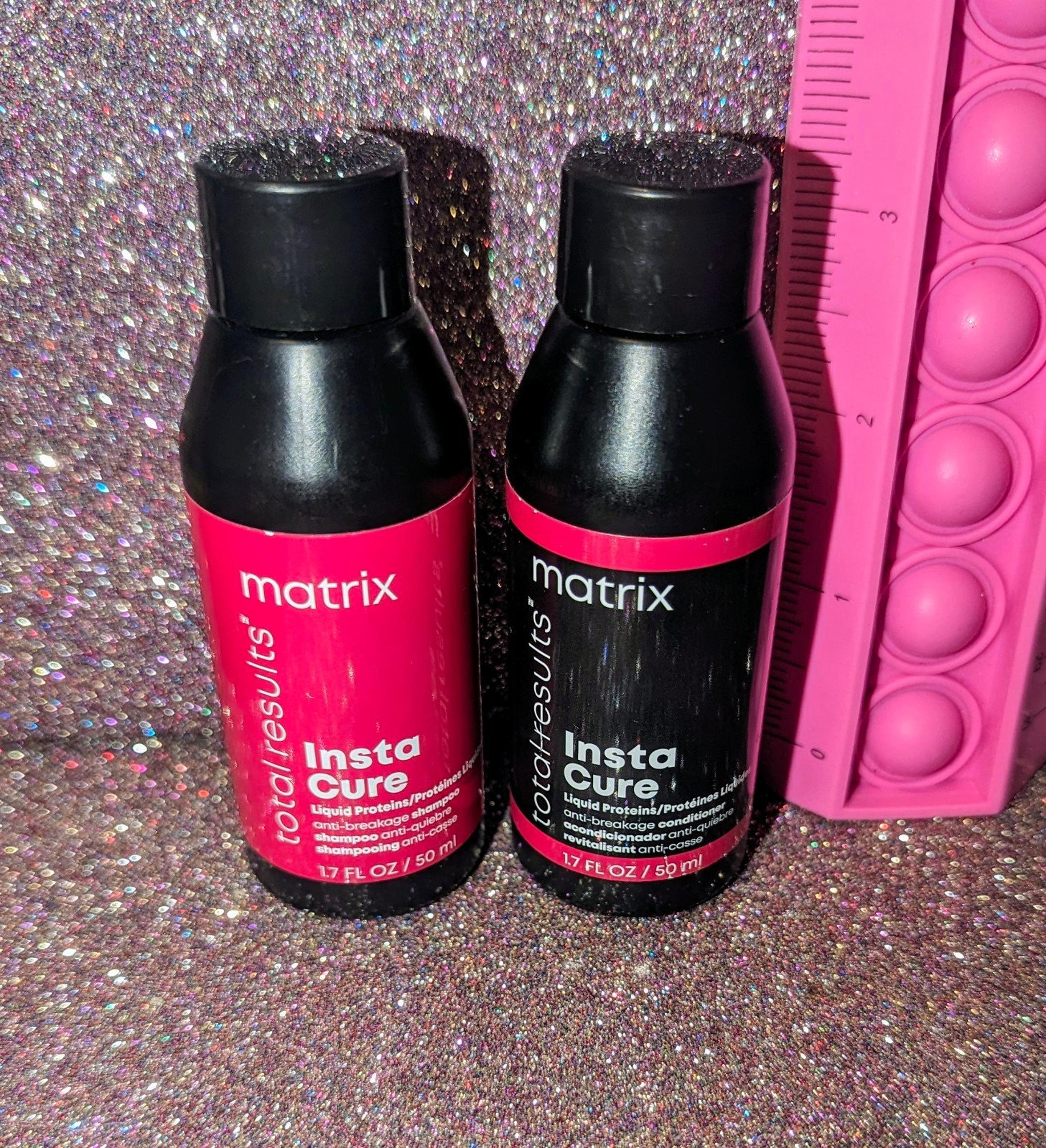 Instacure Total Results Anti-Breakage Shampoo Conditioner Hair Travel Set Matrix