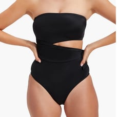 Good American Side Tie Cut Out Swimsuit