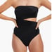 Good American Side Tie Cut Out Swimsuit