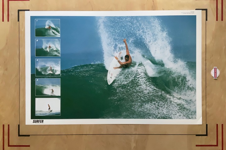 Surfer Magazine Shane Dorian in Bali Vintage 1998 Poster 22 x 34