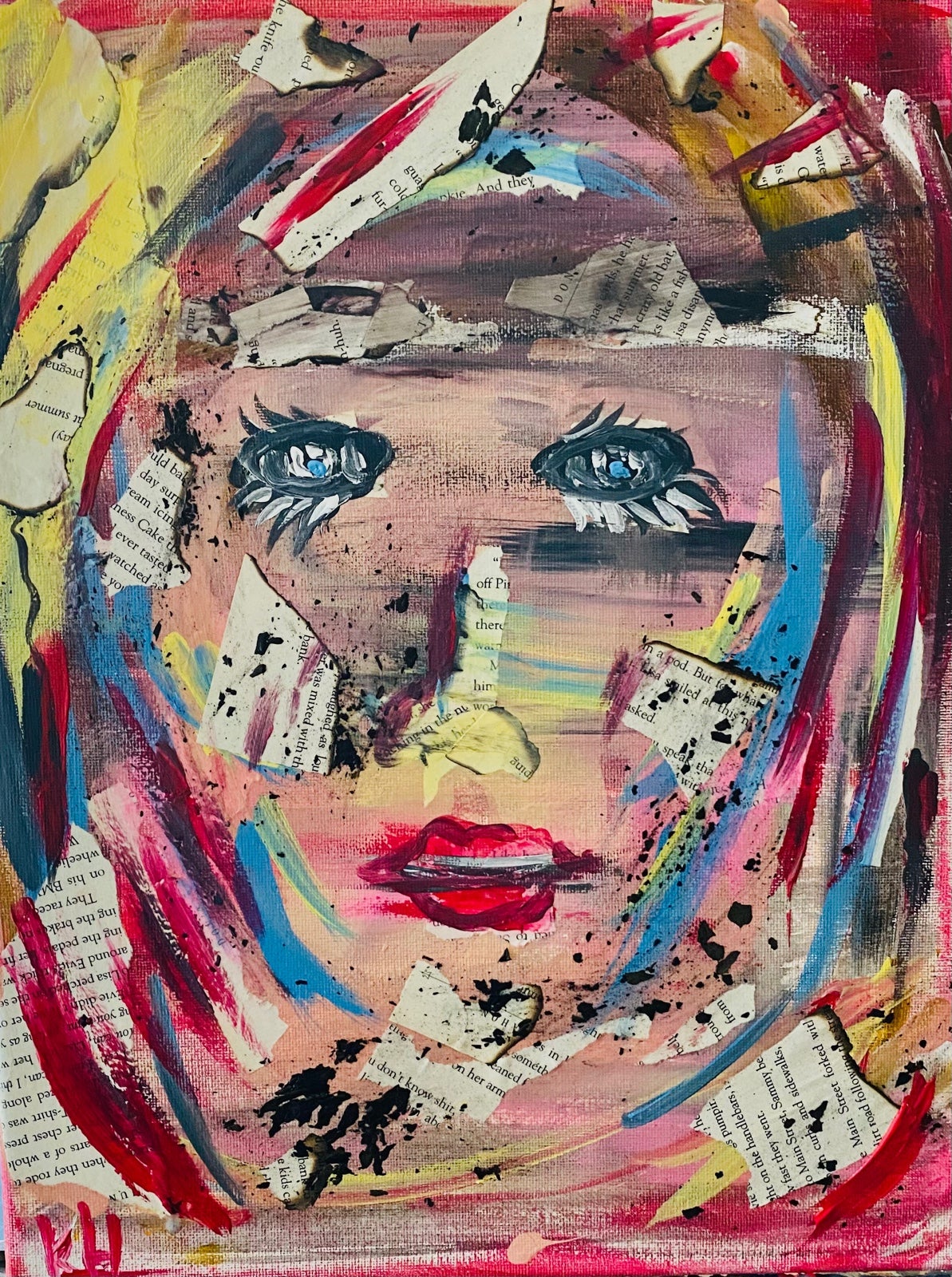 11x14 Unique Hand Painted One of a Kind Art Work Wall Art