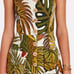FARM RIO Spotted Leaves Utility Mini DressTropical Linen Print Size Medium