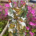 FARM RIO Spotted Leaves Utility Mini DressTropical Linen Print Size Medium