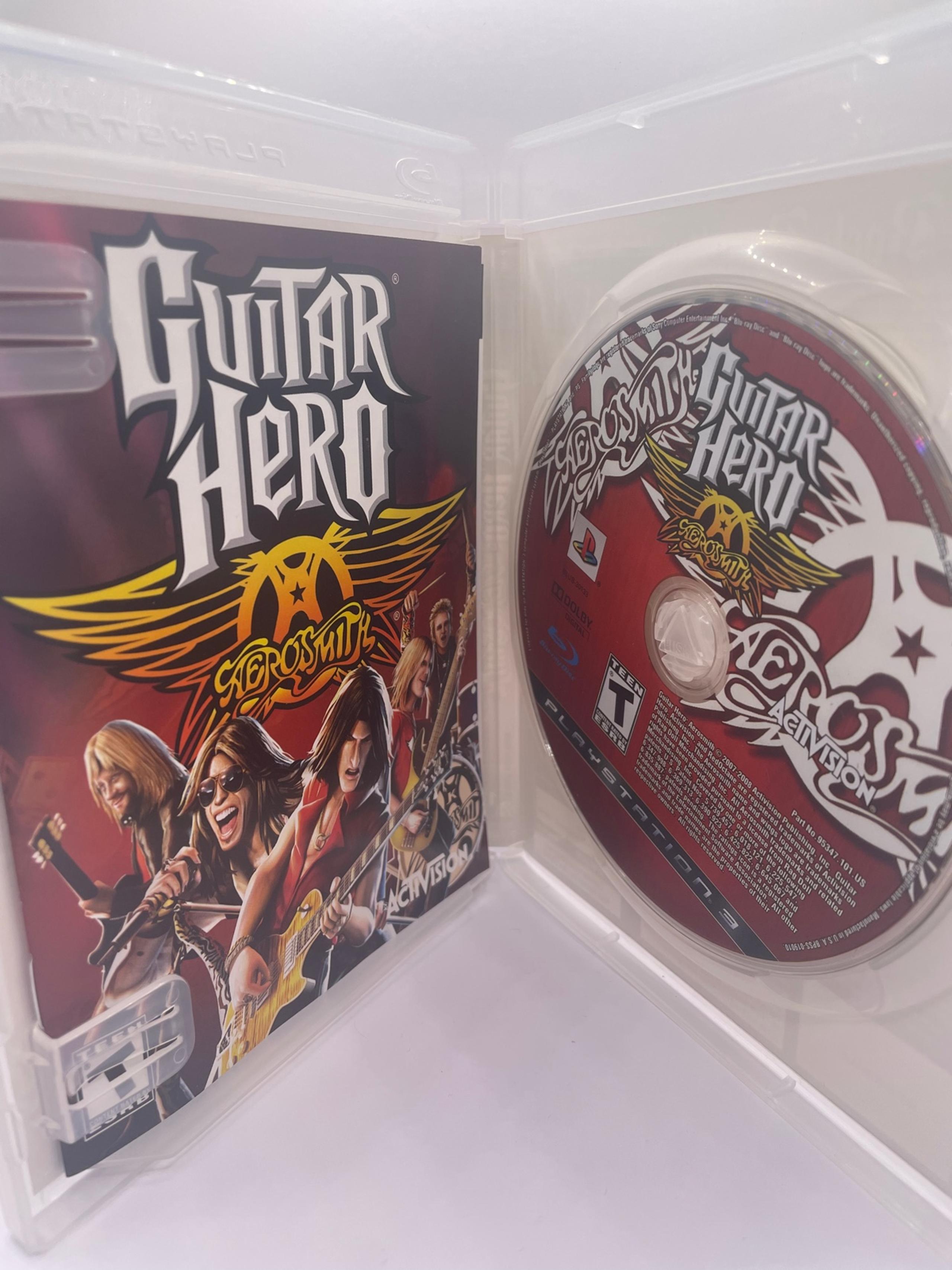 Guitar Hero Aerosmith For Playstation 3 CIB Case Manual and Disk
