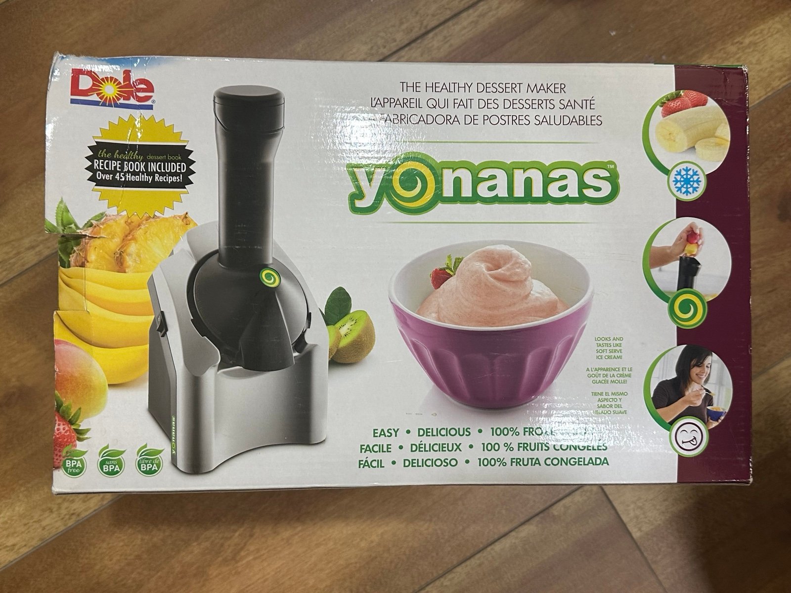 New Yonanas Frozen Fruit ice cream maker