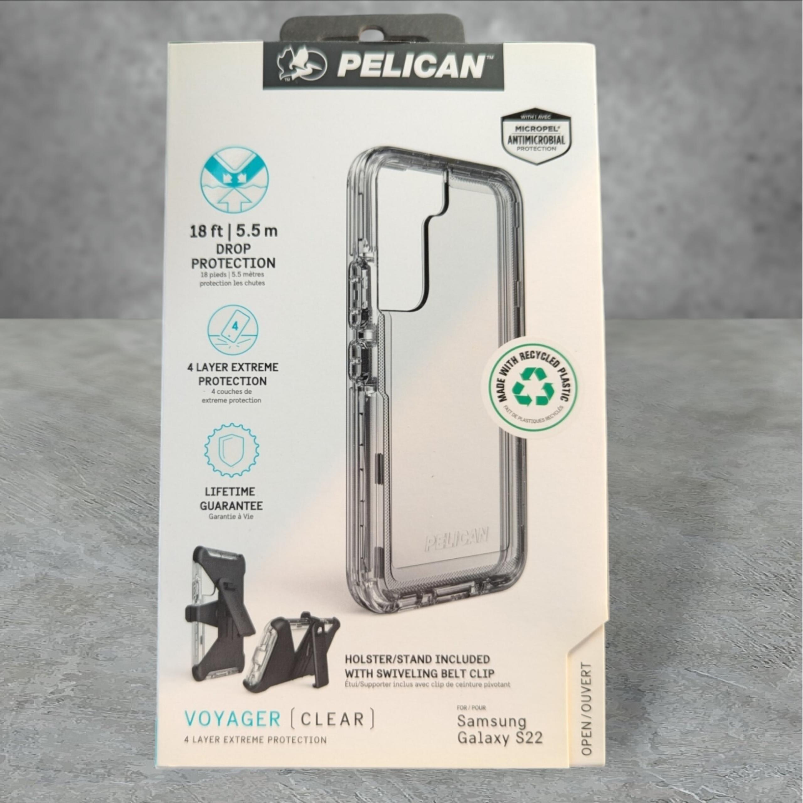 Pelican Voyager Case And Holster for Samsung Galaxy S22 Clear See Description T1