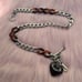 Juicy Couture Y2K Tortoiseshell & Silver-tone Puffy Heart Starter Vintage Charm