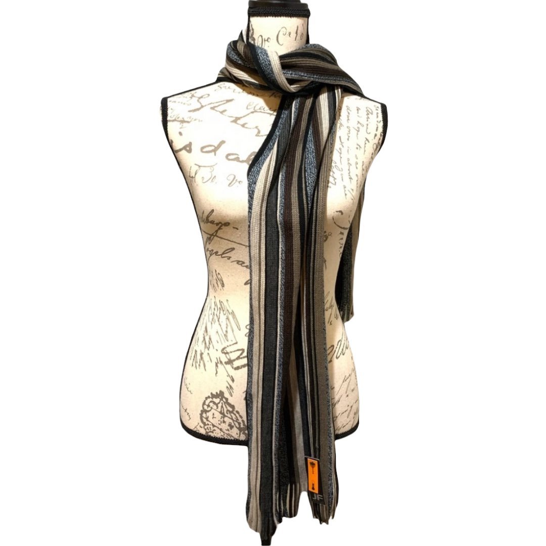 J Ferrar Multi Color striped Scarf