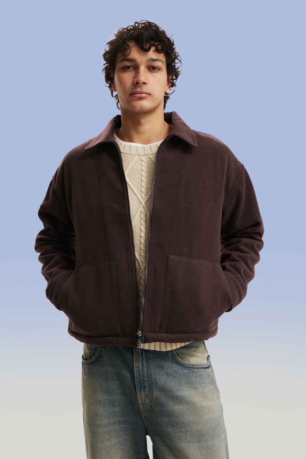 Cotton On/ Sale/ NEW/Harrington Jacket chocolate Size M Men's
