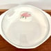 Vintage 80’s MIKASA Fire & Ice 2-Quart Casserole w/ Lid Silk Flowers AA009