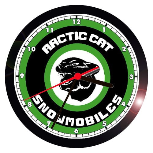 ARCTIC CAT SNOWMOBILE WALL CLOCK