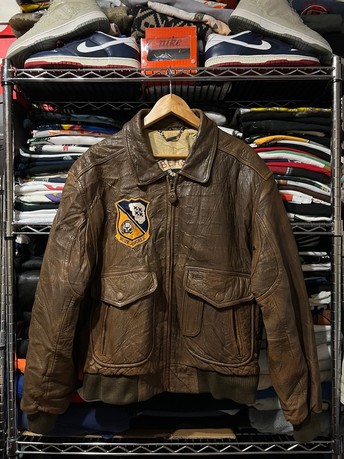 Vintage members only leather jacket