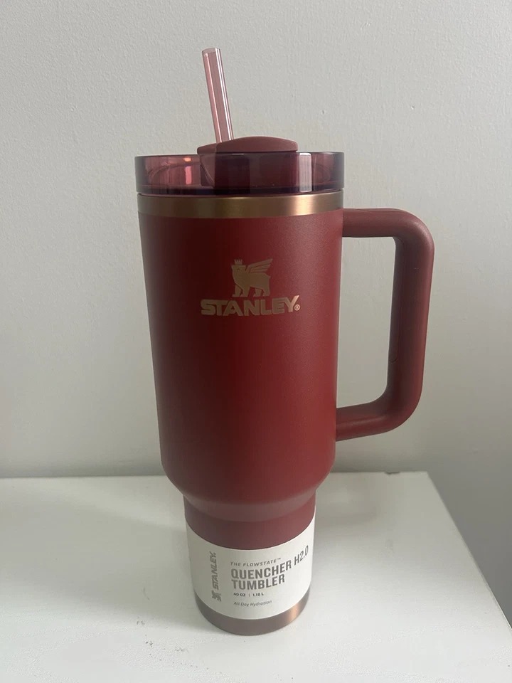 Stanley 40oz Gilded Pomegranate H2.0 Flowstate Tumbler