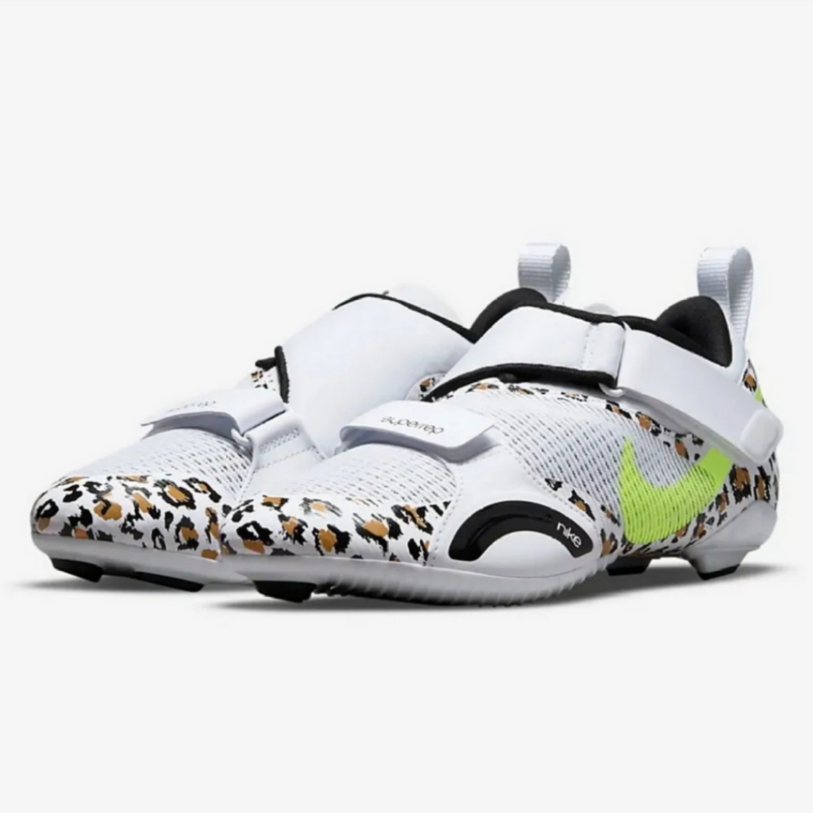 NIKE SuperRep Cycle Indoor Animal Print Cycling Shoes Womens 7
