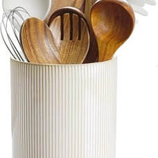 Utensil Holder, Large Kitchen Utensil Holder with Cork Mat, Farmhouse Kitchen