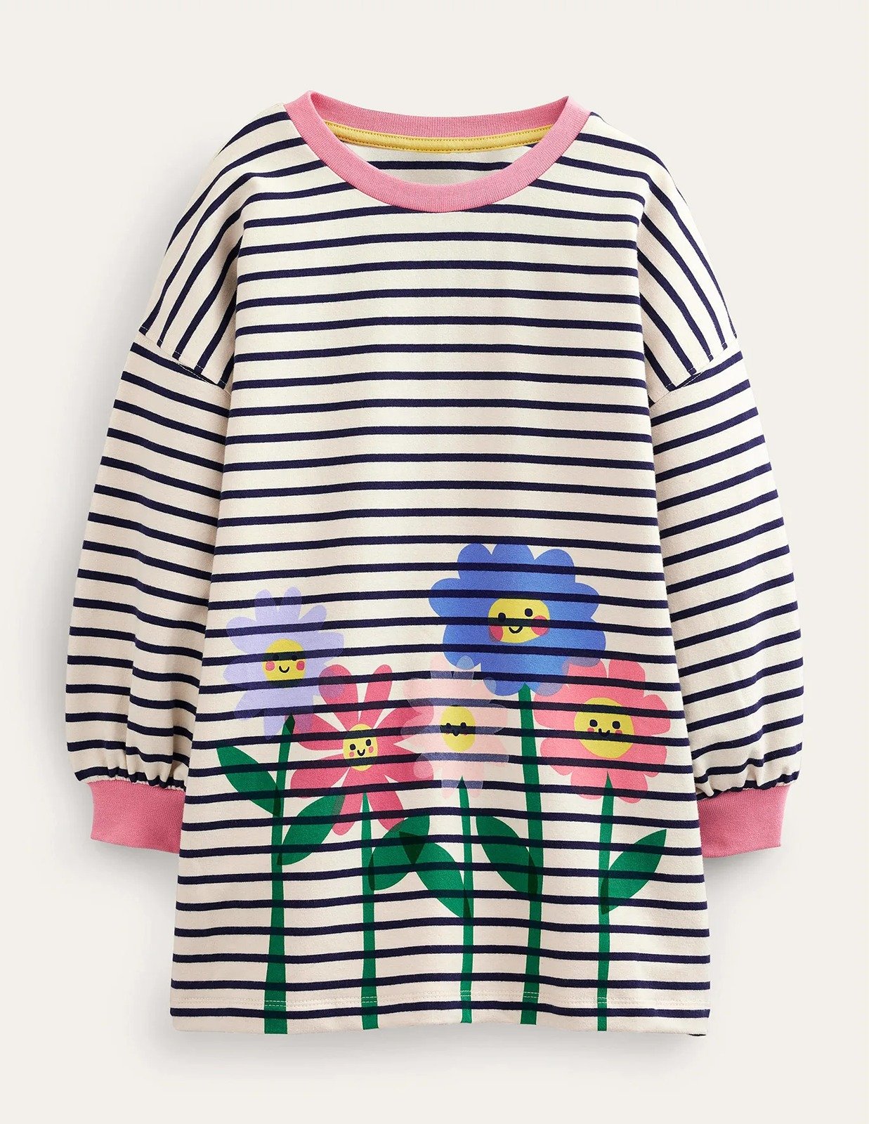NWT Mini Boden Graphic Sweat Tunic 3-4Y