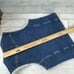 Vintage 1980's Levi's Shearling Denim Vest Made in USA Size Small Sherpa lined