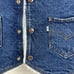 Vintage 1980's Levi's Shearling Denim Vest Made in USA Size Small Sherpa lined