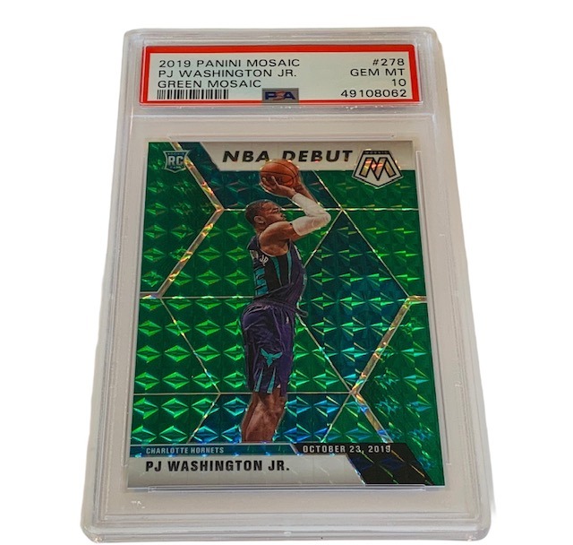 PJ Washington Rookie PSA 10 Mosaic green