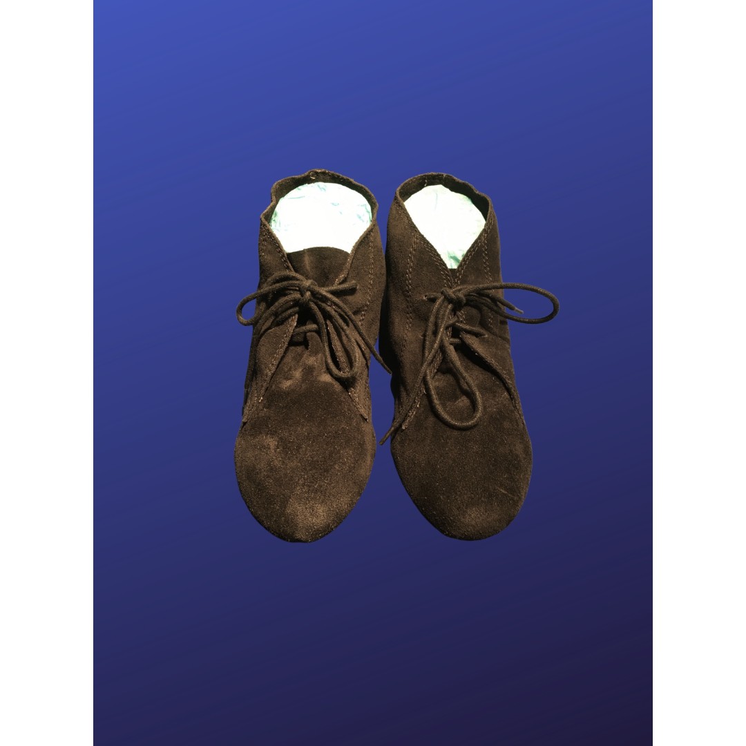 STEVE MADDEN 100% Suede Leather Desert Boots, BLACK, Women’s Size 10M, NWOB