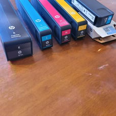 HP 972X ink cartridges black cyan magenta yellow lot