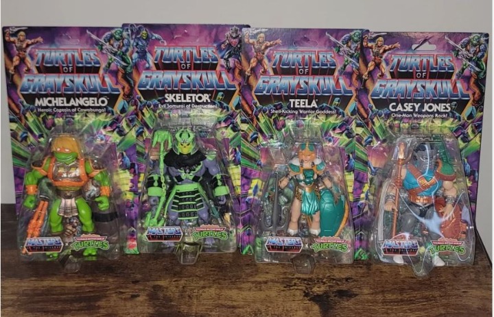MOTU Origins Turtles of Grayskull TMNT Wave 3 Complete Set of 4 #UIC#978